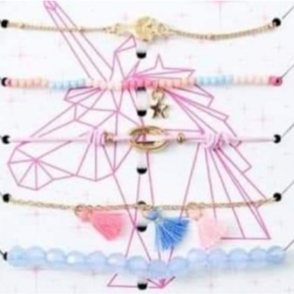 NEW BEST FRIEND BRACELET 5 PIECE SET